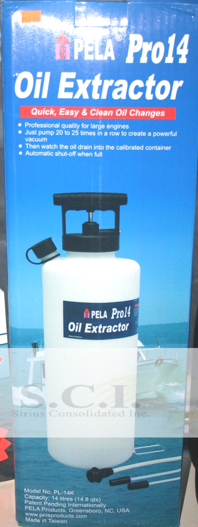 PELA OIL EXTRACTOR PUMP PRO 14 LITER 14L MARINE or AUTO eBay