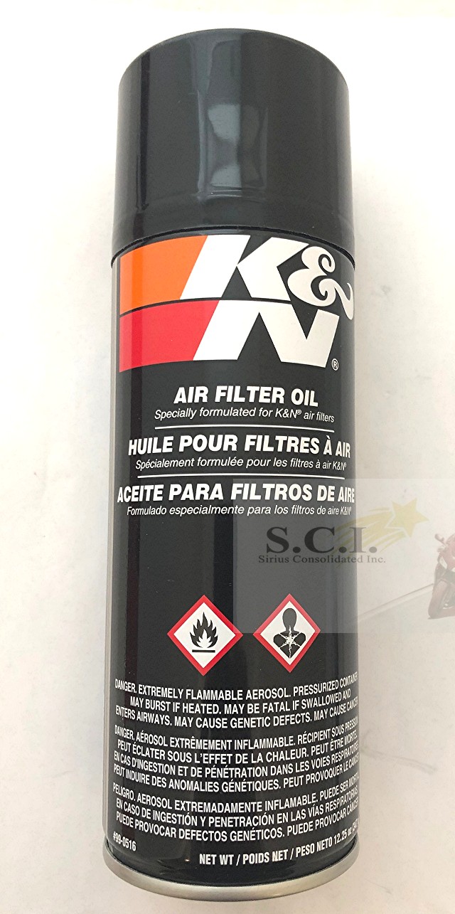 K&N AIR FILTER OIL 12.25 OZ SPRAY CAN 99-0516