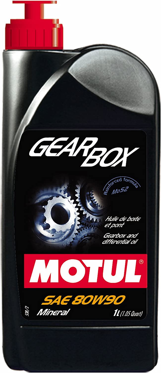 Motul 31721L Gearbox 80W-90 Molybdenum Bisulphide MoS2 Reinforced Extreme Pressure Gearbox and Differential Lubricant 1 Liter