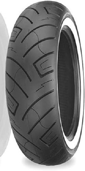 Shinko 777 HD Whitewall Front Motorcycle Tires 130/90-16 TL 87-4586