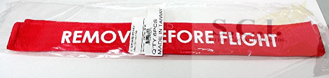 18 INCH EMERGENCY REMOVE BEFORE FLIGHT PACK OF 6