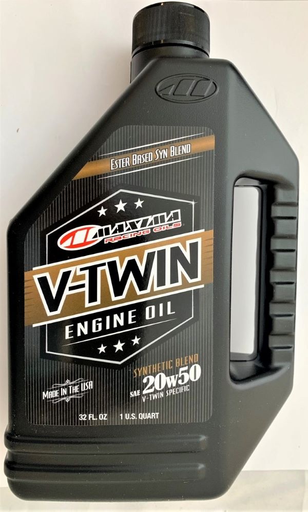 Maxima Racing Oils 30-14901 20w50 V-Twin Synthetic Blend Engine Oil - 32 fl. oz. 