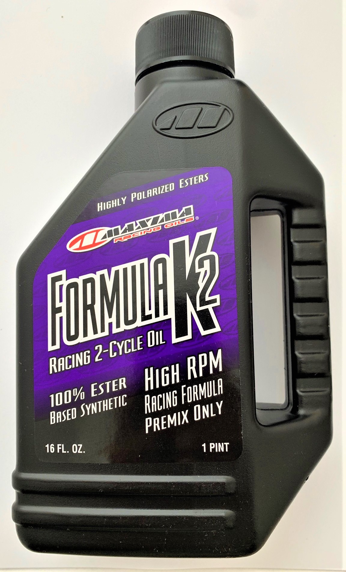Maxima 22916 Formula K2 2-Stroke Synthetic Racing Premix Oil - 16 oz. Bottle