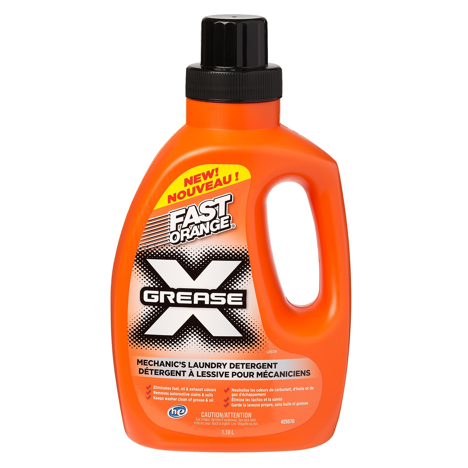 FAST ORANGE 25570 Clear Grease X Mechanics Laundry Detergent 1.18L