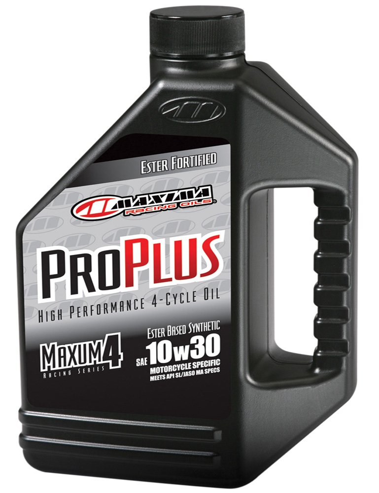 Maxima 30-019128 Pro Plus+ 10W-30 Synthetic Motorcycle Engine Oil 1 Gallon Jug 