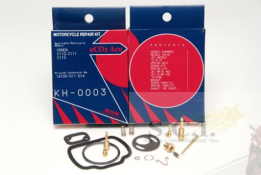HONDA CA110 C110 C111 C115  KEYSTER CARBURETOR REBUILD REPAIR KIT 1960 - 1969