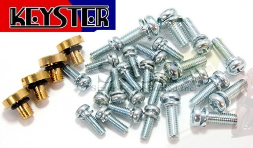 HONDA CB350F CB400F KEYSTER CARBURETOR SCREW SET FOR FOUR CARBS