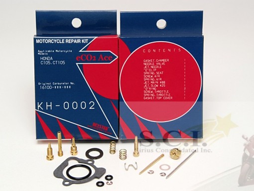 HONDA C105 CT105 TRAIL 55 KEYSTER CARBURETOR REBUILD REPAIR KIT