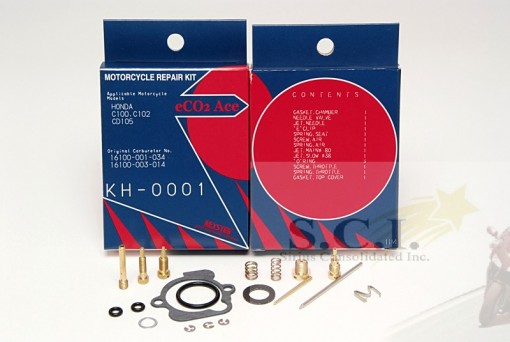 HONDA CUB C100 C102 CA100 CA102 KEYSTER CARBURETOR REBUILD REPAIR KIT