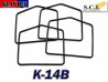 HONDA CB350F CB350 F CB400 F CB400F KEYSTER CARBURETOR FLOAT BOWL GASKETS