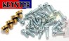 HONDA CB350F CB400F KEYSTER CARBURETOR SCREW SET FOR FOUR CARBS