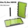 Fly Fishing Box Flies Case Waterproof Fly Lure Box Deep Slot for Hooks Midge Nymphs Streamers Dries Bead and so on 