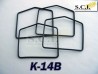HONDA CB350F CB350 F CB400 F CB400F KEYSTER CARBURETOR FLOAT BOWL GASKETS
