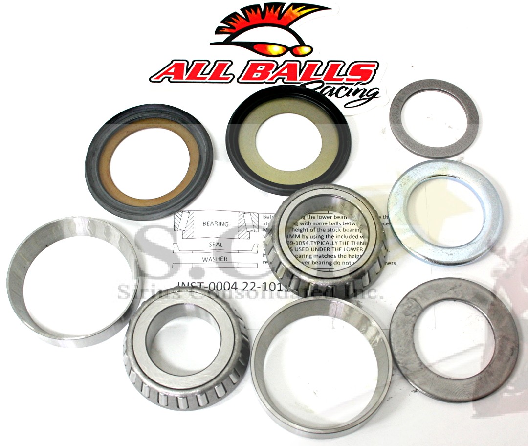 Honda CB350 F-F1 1974 All Balls Replacement Steering Head Tapered Bearing Kit
