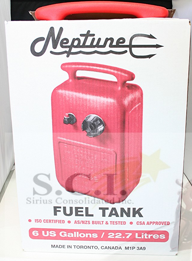 NEPTUNE MARINE 6 GALLON 22.7 LITRES BOAT FUEL TANK 20.50"L x 12.75"W