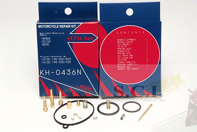 Honda Cd100 Cd 100 Hero Keyster Carburetor Carb Rebuild Repair Kit