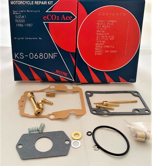 SUZUKI RG500 GAMMA CARBURETOR REBUILD REPAIR KIT 1986 - 1987