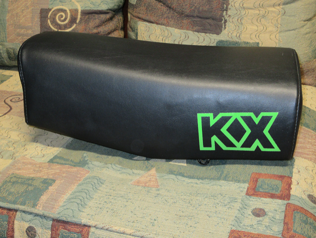 Vintage Blue Seat Cover For Kawasaki KX80 E1/E2/E3 1983 1984 1985 – Unbranded, NOS Style