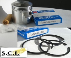 HONDA PISTON SET .25 OVER complete with rings; piston pin; bearing and clips