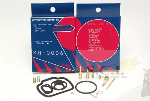 HONDA S65 CS65 SPORT KEYSTER CARBURETOR REBUILD REPAIR KIT 1965 - 1969