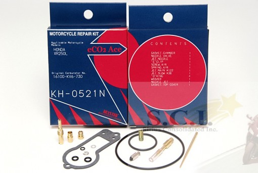 HONDA XR250L XR250 L KEYSTER CARBURETOR REBUILD REPAIR KIT 1995 - 1996