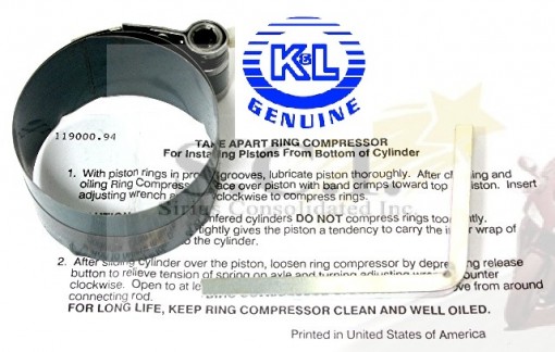QUICK RELEASE PISTON RING COMPRESSOR