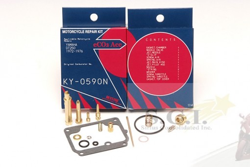 YAMAHA DT250 KEYSTER CARBURETOR REBUILD REPAIR  KIT 1975 - 1976