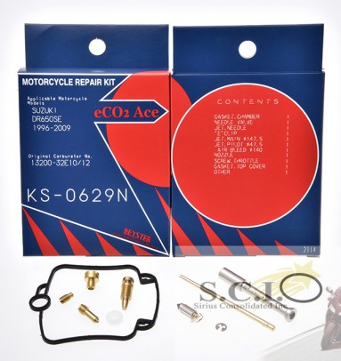 SUZUKI DR650 DR650SE KEYSTER CARBURETOR REBUILD REPAIR KIT 1996 - 2009