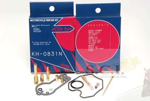 HONDA XR250 XR250R KEYSTER CARBURETOR REBUILD REPAIR KIT 1986 1987 1988 1989