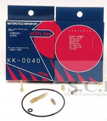 KAWASAKI KZ400 KEYSTER CARBURETOR REBUILD REPAIR KIT For OEM CARBS 16001-300